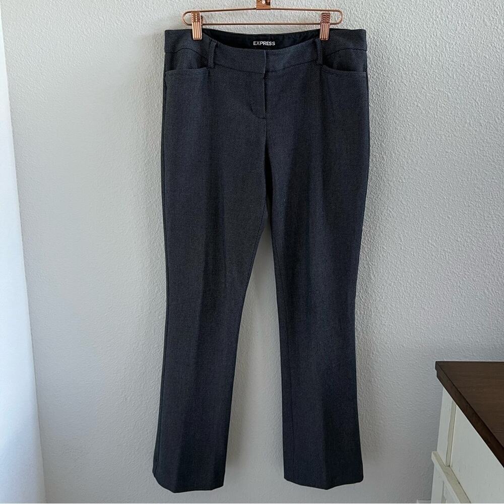 Express Columnist Career Professional work Pants Light Textured Dot Print 6R